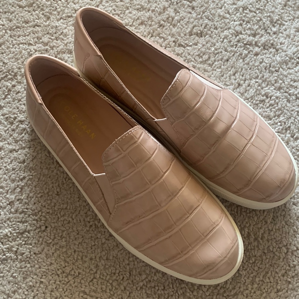 Cole Haan, Women Pink Grand Crosscourt Slip-on Loafers Sneakers Shoes US 7.5 B - Picture 2 of 9